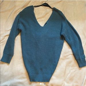 crisscross back sweater